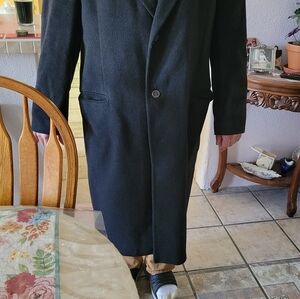 Elegant Black Men's Trench Coat